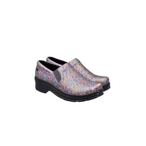 Klogs Women's Size‎ 8.5 Naples Multicolor Leather Nurse Nursing Clogs Shoes READ